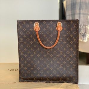 Louis Vuitton Sac Plat Vintage Brown Tote